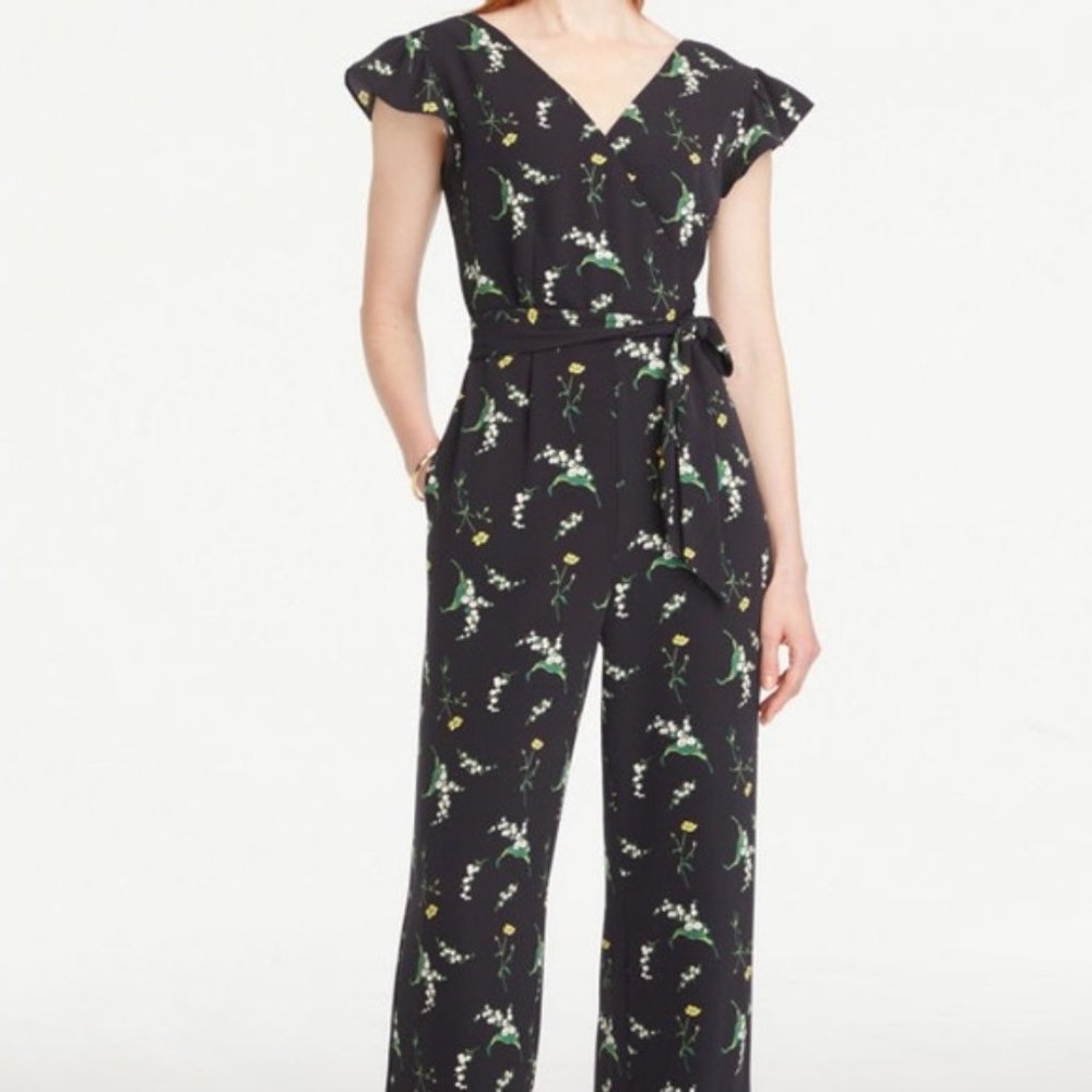 Ann Taylor factory floral print jumpsuit 16